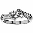 14K White Gold Mother's Ring - 4 Gemstone -- YOU CHOOSE THE COLORS!