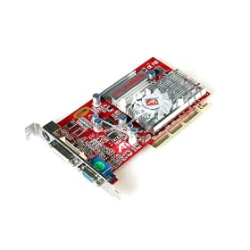 ATI Radeon 9250 AGP with 256MB Videocard , AGP 4x 8x , DVI VGA and TV-out
