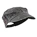 Enzyme Frayed Solid Army Caps-Grey