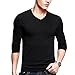 4HOW Men's Casual T-Shirts Long Sleeves Undershirt