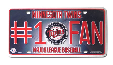 Minnesota Twins #1 Fan License Plate