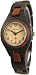 Tense Ladies Natural Wood Watch Two Tone Dark Sandalwood L7509DS