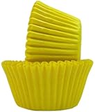 Regency Wraps Greaseproof Baking Cups, Solid Yellow, 40-Count, Standard.