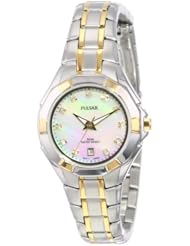 Pulsar Unisex PH7240 Analog Japanese-Quartz Two Tone Watch