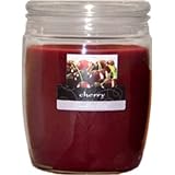 Cherry Scented Burgundy Jar Candles - 20 ounces (4 count)