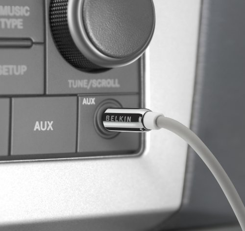 Belkin iPhone Mini Stereo Dub Cord - 3.5mm Stereo M to M - 6 Feet Grey