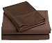 Renaissance 600 Thread Count 100% Cotton Sateen Queen Sheet Set, Chocolate