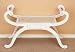 Antique Country Style 34" Wide Wood BENCH in White Finish