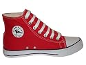 Game Day Hi Top Red Canvas