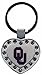 NCAA Oklahoma Sooners Metal Heart "I Luv" Keychain