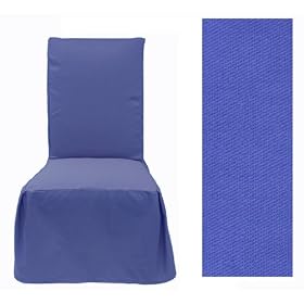 Twill Royal Blue Dining Slipcover Set of four Chairs 425 by SlipcoverShop