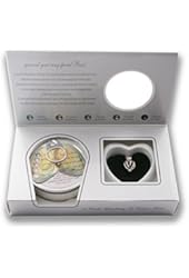 Heart Necklace Pendant Locket Freshwater Cultured Pearl in Oyster Kit Gift Set 18" Chain