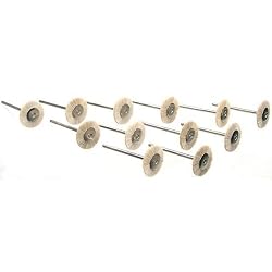 12 Bristle Brushes Buffing Polishing Wheel Rotary Tools