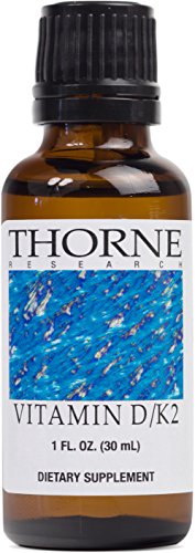 Thorne Research - Vitamin D/K2 Liquid (New Metered Dispenser) - Dietary Supplement with D3 and K2 - 1 fluid ounce (30 mL)