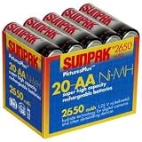 SUNPAK SET 20 2650mAh AA NiMH REPLACE BATTS