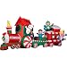 PEANUTS Snoopy Express Train 13' Wide Animated Christmas Airblown Inflatable Gemmy