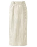 Spiegel Signature Stretch Seersucker: High Waist Skirt