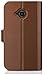 Motorola Moto E (2nd Gen, 2015) Wallet Case - VENA [vSuit] Draw Bench PU Leather Wallet Flip Cover with Stand and Card Slots for Motorola Moto E (2nd Gen, 2015) (Brown)