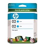 HP 02 - Print cartridge - 2 x cyan - 350 pages