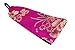 Luxurious Silk Brocade, Golden Flowers, Blue Leaves Over Fuchsia, Soft Headband