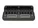 Hitech iC-808UL-LCD 8 Bank Smart Quick Charger/ Discharger with LCD Display for AA, AAA Batteries