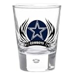 Dallas Cowboys 2 oz Round Shot Glass