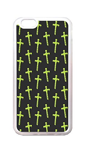 iPhone 6 Case, iPhone 6 Cases - Crystal Clear Soft Rubber Bumper for iPhone 6 Green Slimey Cross Drop Protection Clear Rubber Back Case for iPhone 6 4.7 Inches
