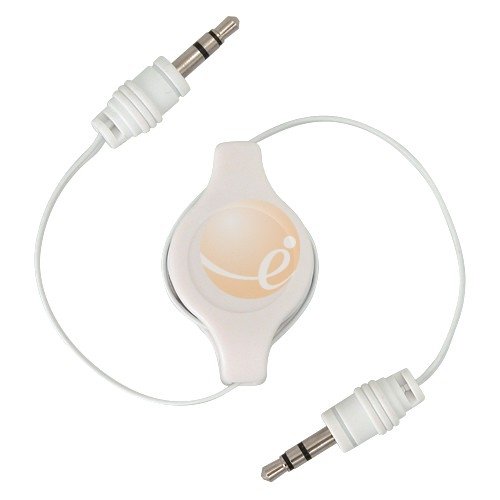 Car Audio Auxiliary Retractable Cable 3.5mm for Apple iPod MP3