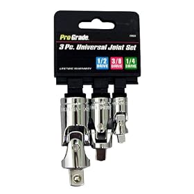 Pro-Grade 19025 3-Piece Universal Joint Set by Pro-Grade