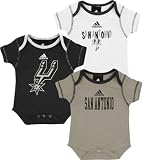San Antonio Spurs Newborn 3-Pack Creeper Set