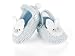 Mud Pie Baby-boys Newborn Blue Crochet Bunny Booties, Blue, 0-6 Months