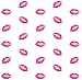 Sin in Linen Kiss Kiss Lips Fabric Shower Curtain, 100% Cotton Sateen