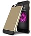 iPhone 6s Plus Case, Apple iPhone 6s Plus, rooCASE [Exec Tough] Slim Fit Case Protective PC / TPU [Corner Protection] Armor Cover Shock Resist Rugged Protective Case for iPhone 6 Plus - Gold