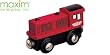 MAXIM WOODEN TRAIN RED DIESEL ENGINE #13