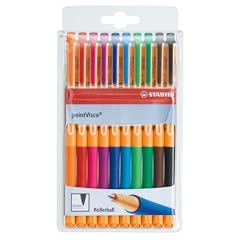 Stabilo 1099/10 Gel-Rollerball pointVisco, 0,5 mm, sortiert, Etui mit 10 Stiften