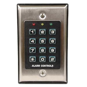Alarm Controls Indoor Keypad Fully Programmable 5 Ampere Relay Contacts Built-Inch Buzzer