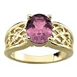 14K Yellow Gold Pink Tourmaline Ring