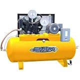 10 HP 120 Gallon 1PH Horizontal 2 Stage Stationary Air Compressor