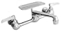 LDR 011 5400 8-Inch Double Handle Wall Mount Laundry Faucet with Soap Tray (Chrome)