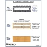 Dewdocks Standard Dock (Beige/Blue,7 X 21-Feet)