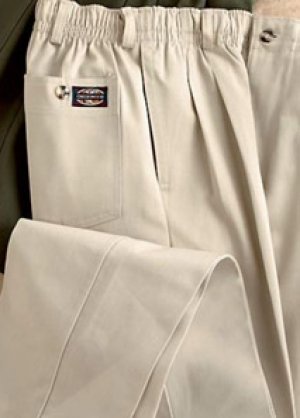 Creekwood® Big Mens Full Elastic-Waist Twill Pants