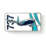 737 Sky Ribbon Pin