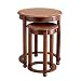 Powell Wilmington Cherry Nested Tables, Set of 2