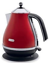De'Longhi Icona KBO3001.R Jug Kettle, 3kW (Scarlet Red)