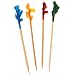 Roland Toothpicks - Multicolored Frilled, 1000-Count (Pack of 10)