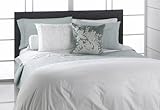 Natori Crest Companions 300-thread-count King Duvet Cover, White