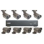Q-See 8 Channel H.264 Real-Time Network Security DVR Monitor Via PC or iPhone & 8 CCD Weatherproof Day/Night Cameras (40 Ft. Night Vision) & Pre-installed 500GB Hard Drive