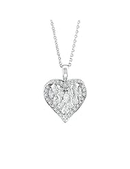 Morris & David - Marquise Diamond Heart Pendant Necklace