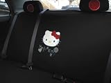 4pcs Set of Hello Kitty Car Back Seat Cover...black with Free Gift of Non-slip Dash Grip Pad Mat