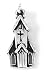 Sterling Silver Church Charm by Bob Siemon